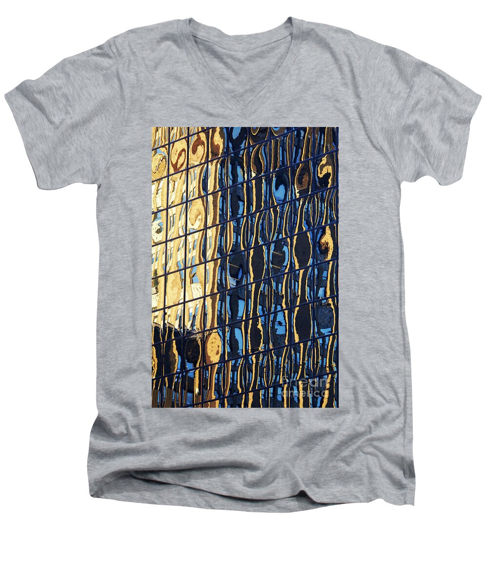Abstract Men's V-Neck T-Shirt featuring the photograph Abstract Reflection by Tony Cordoza