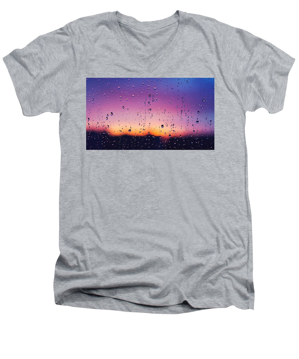 Water Drop Men's V-Neck T-Shirt featuring the photograph Water Drop #3 by Jackie Russo