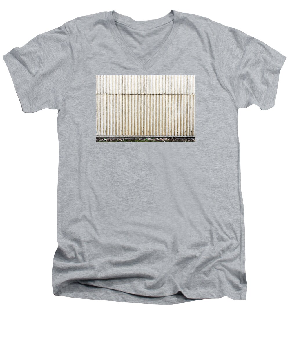 Abstract Men's V-Neck T-Shirt featuring the photograph Metal background #33 by Tom Gowanlock