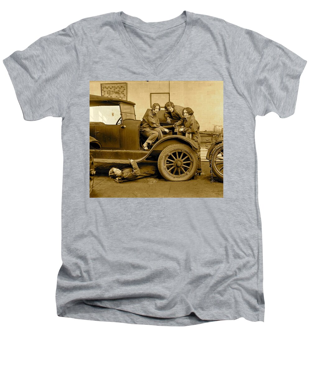 Car Men's V-Neck T-Shirt featuring the photograph Car #65 by Mariel Mcmeeking