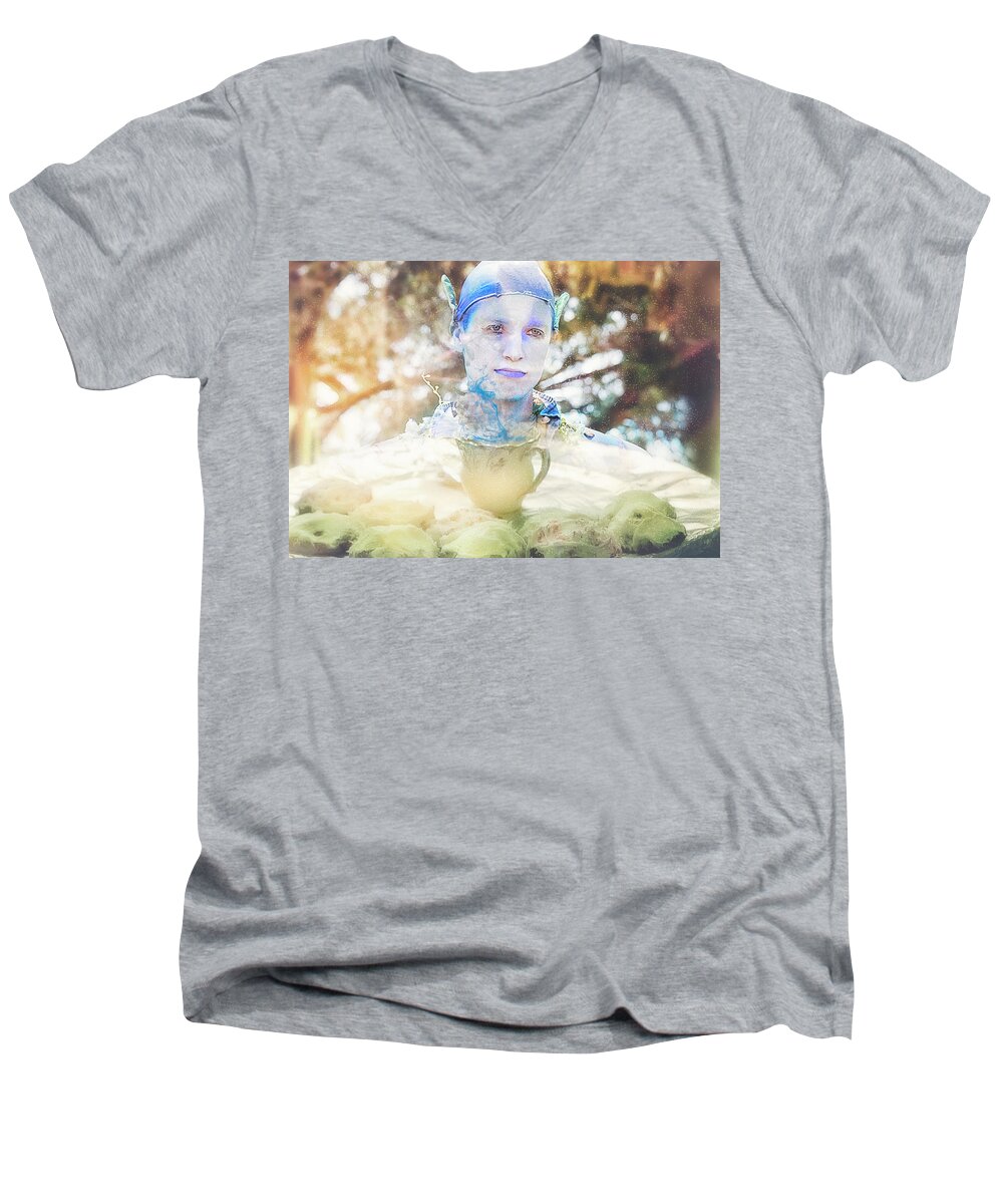 Mystical Men's V-Neck T-Shirt featuring the photograph A mystical brew by Camille Lopez