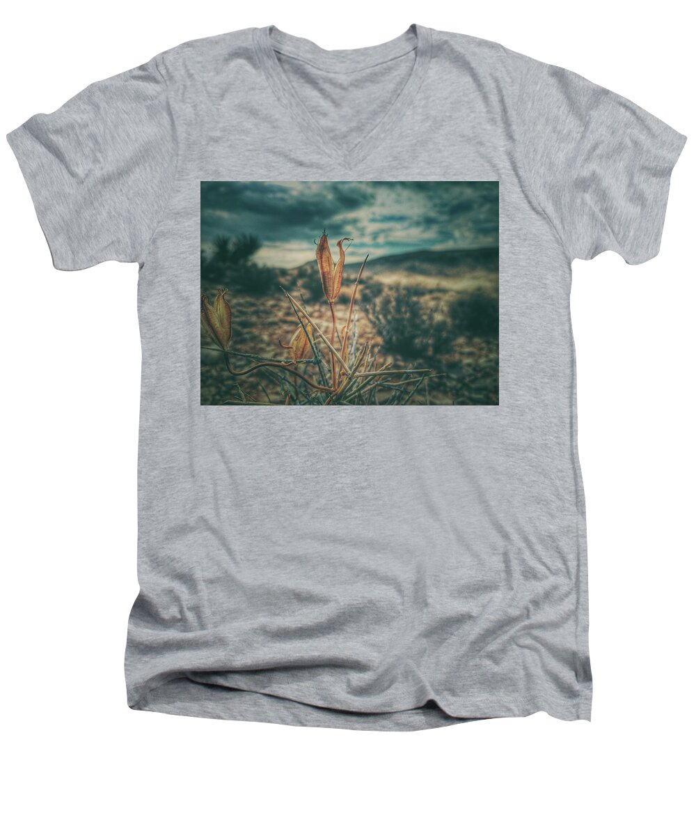 Southwest Men's V-Neck T-Shirt featuring the photograph Remain by Mark Ross