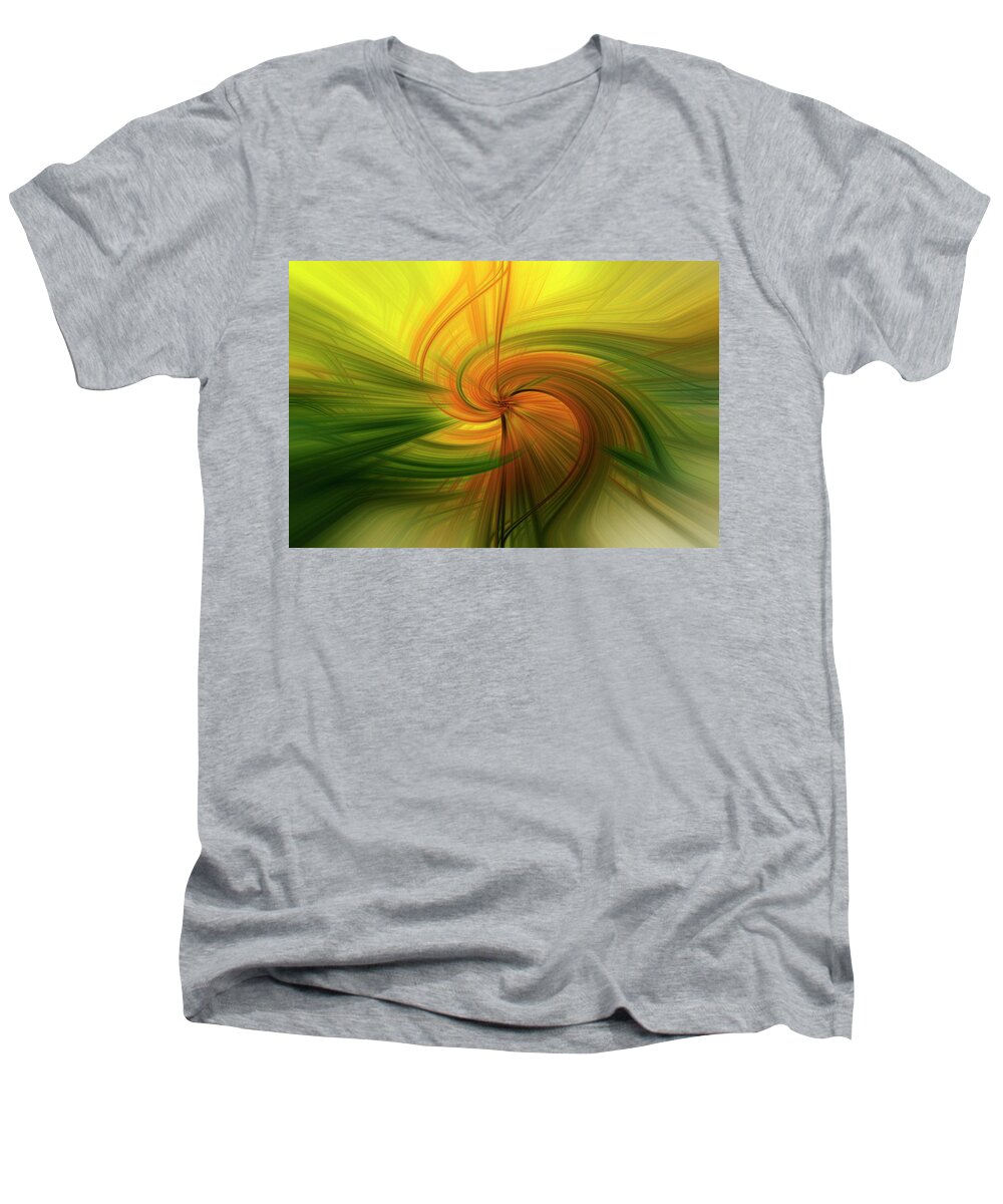Abstract Men's V-Neck T-Shirt featuring the photograph Abstract 12 by Kenny Thomas