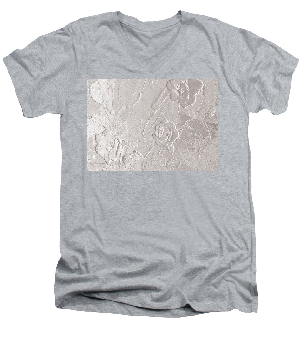 Accent Men's V-Neck T-Shirt featuring the photograph Accents Of Love by Jeanette C Landstrom