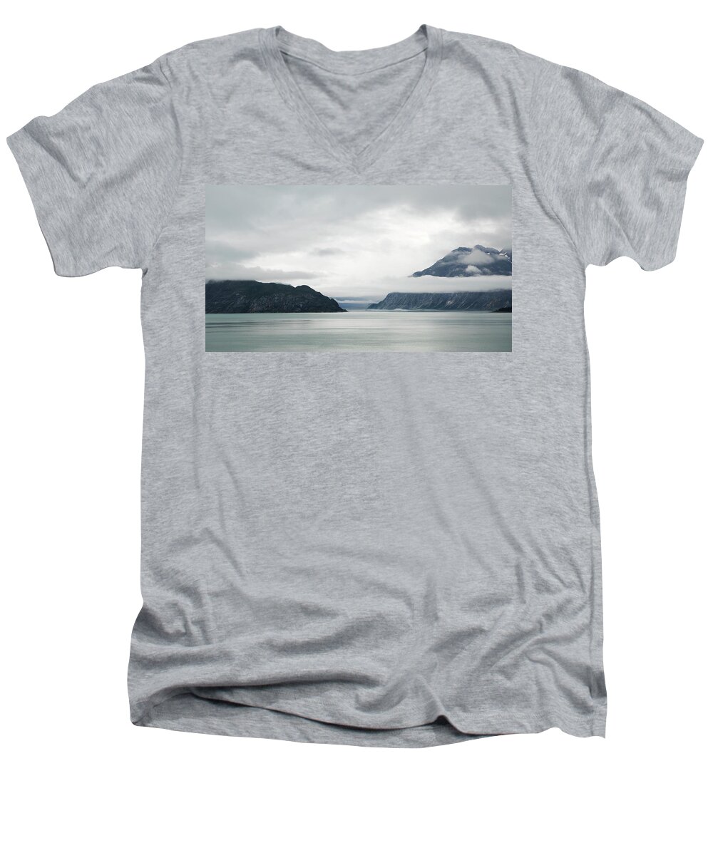 Landscape Men's V-Neck T-Shirt featuring the photograph Alaska Waters by Paul Ross