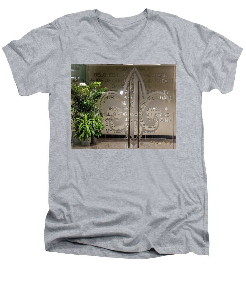 Ul Men's V-Neck T-Shirt featuring the photograph Alma Mater by Gregory Daley MPSA