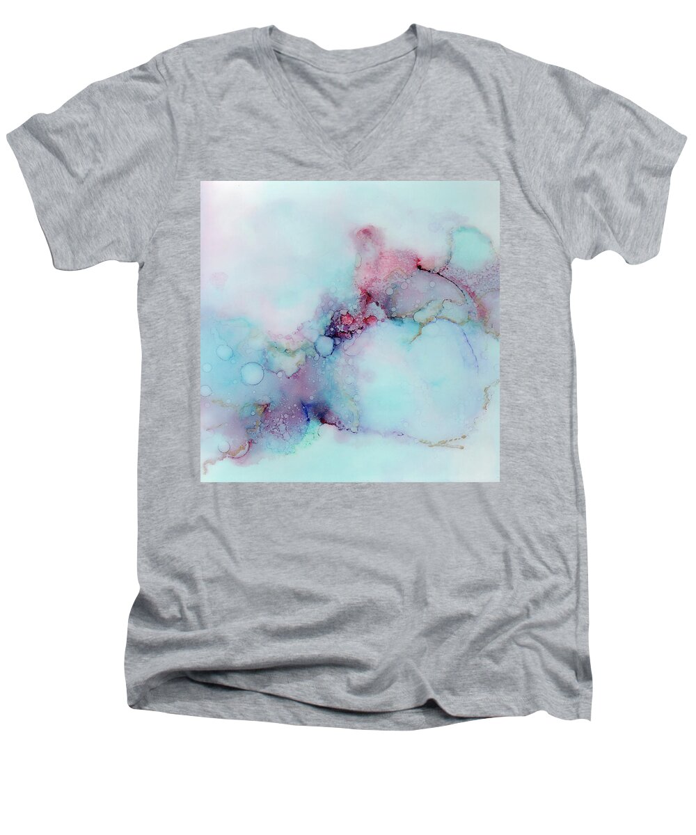 Ink Men's V-Neck T-Shirt featuring the painting Ascend by Joanne Grant