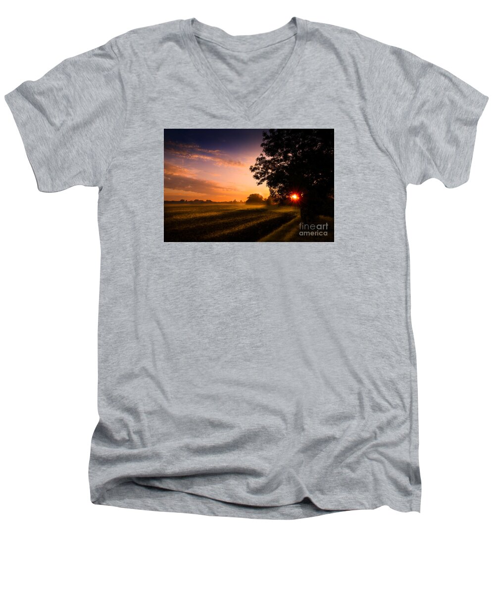 Tree Men's V-Neck T-Shirt featuring the photograph Beloved Land by Franziskus Pfleghart