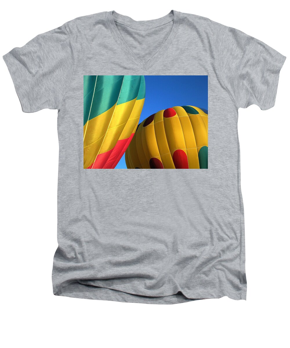Hot Men's V-Neck T-Shirt featuring the digital art Bump Mates by Gary Baird