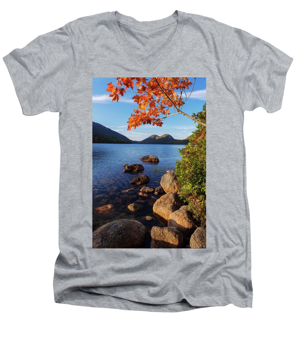 Calm Men's V-Neck T-Shirt featuring the photograph Calm Before the Storm by Chad Dutson