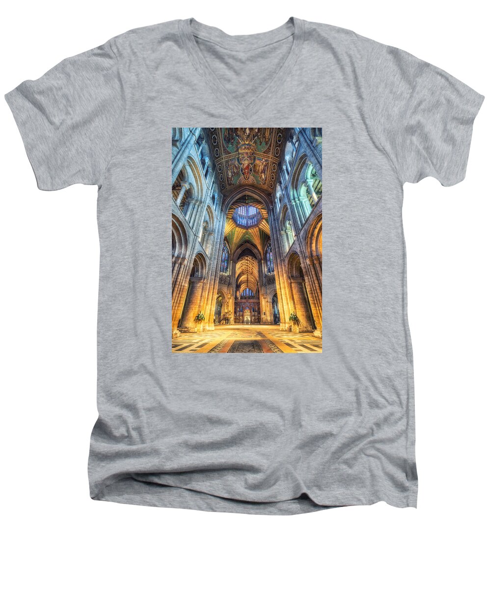 Amazing Men's V-Neck T-Shirt featuring the photograph Cathedral by James Billings