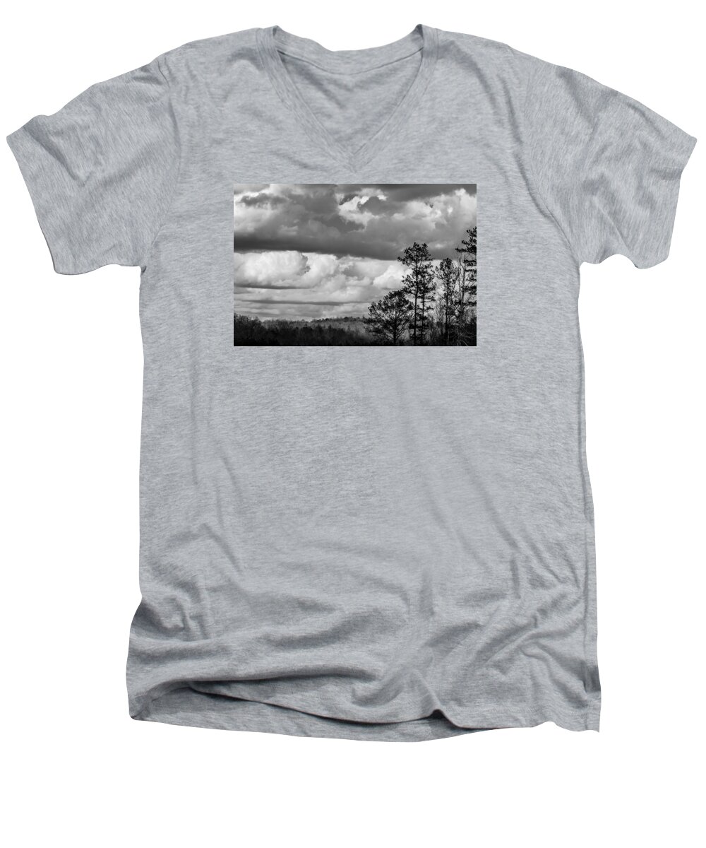 Clouds Men's V-Neck T-Shirt featuring the photograph Clouds 2 by James L Bartlett