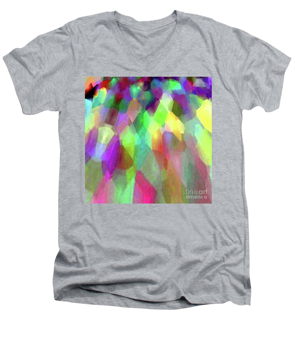 Background Men's V-Neck T-Shirt featuring the photograph Color Abstract by Wernher Krutein
