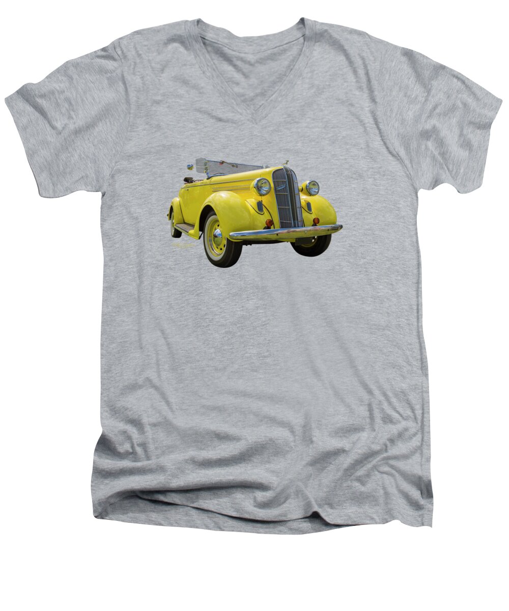 Car Men's V-Neck T-Shirt featuring the photograph Convertible Dodge by Keith Hawley