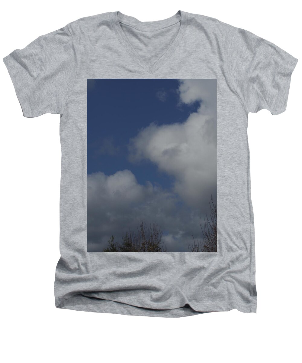 Clouds Men's V-Neck T-Shirt featuring the photograph Cumulus 3 by Richard Thomas