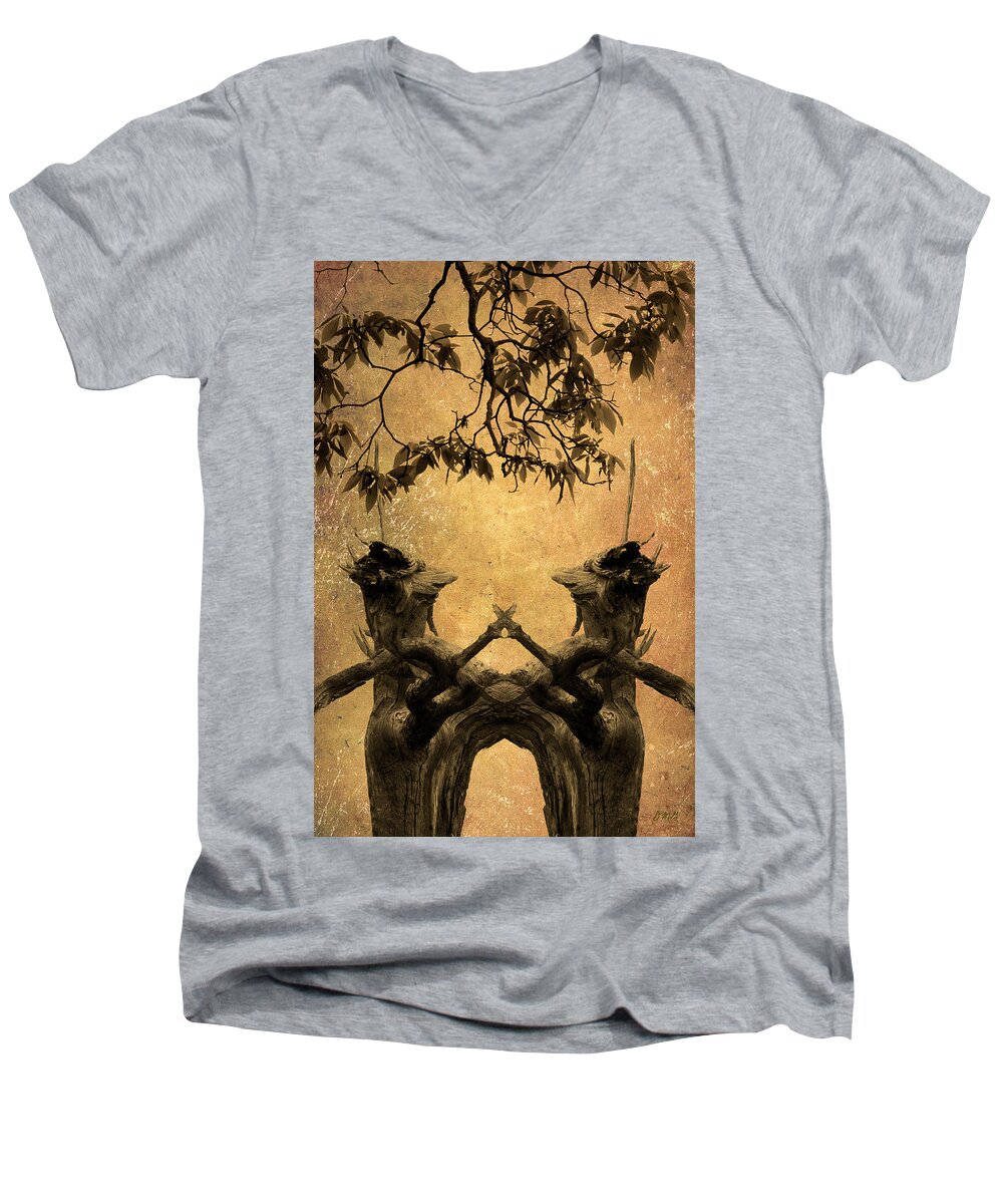 Image Men's V-Neck T-Shirt featuring the photograph Dancing Trees by David Gordon