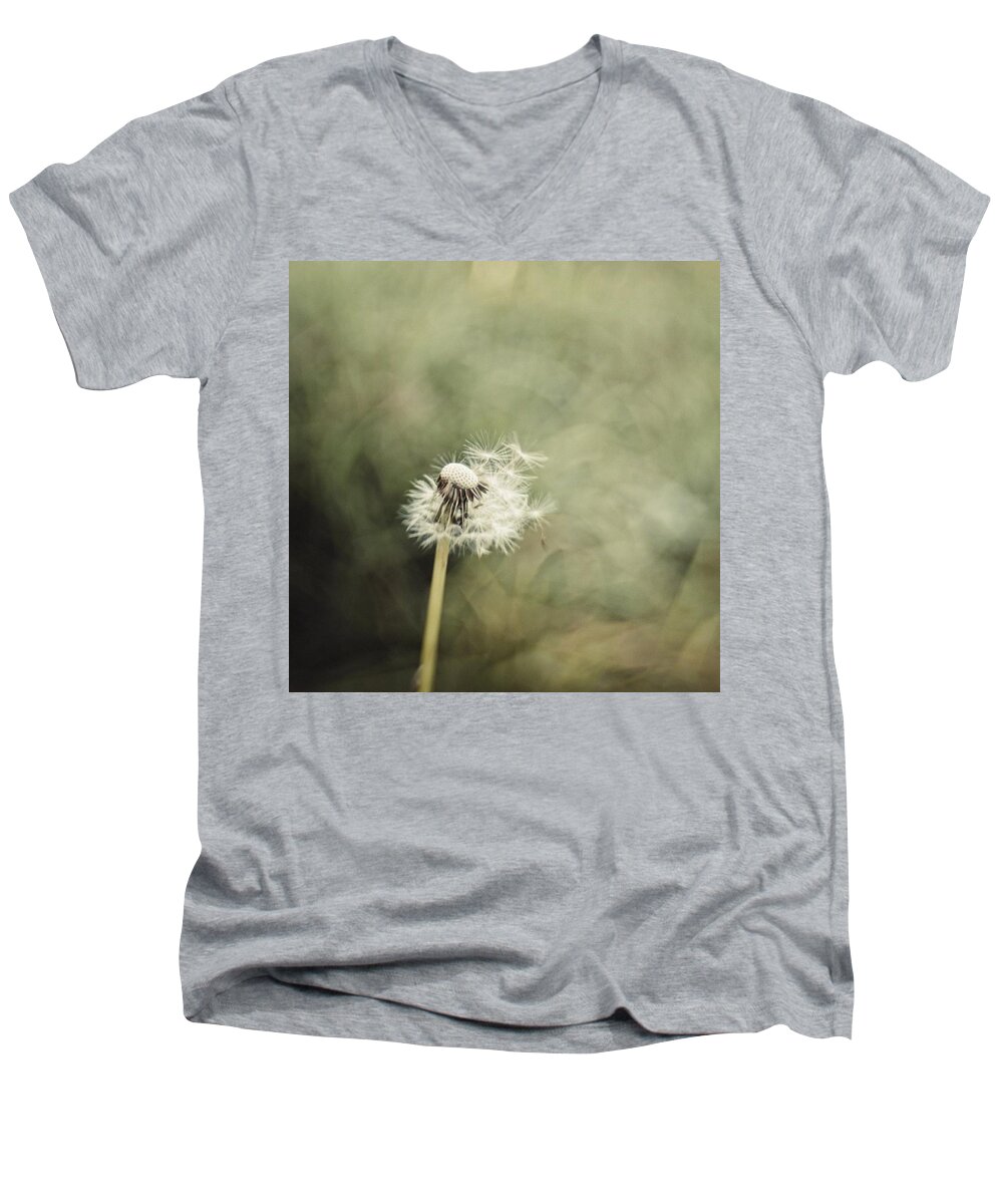 Composerpro Men's V-Neck T-Shirt featuring the photograph Dandelion

#lensbaby #composerpro by Mandy Tabatt