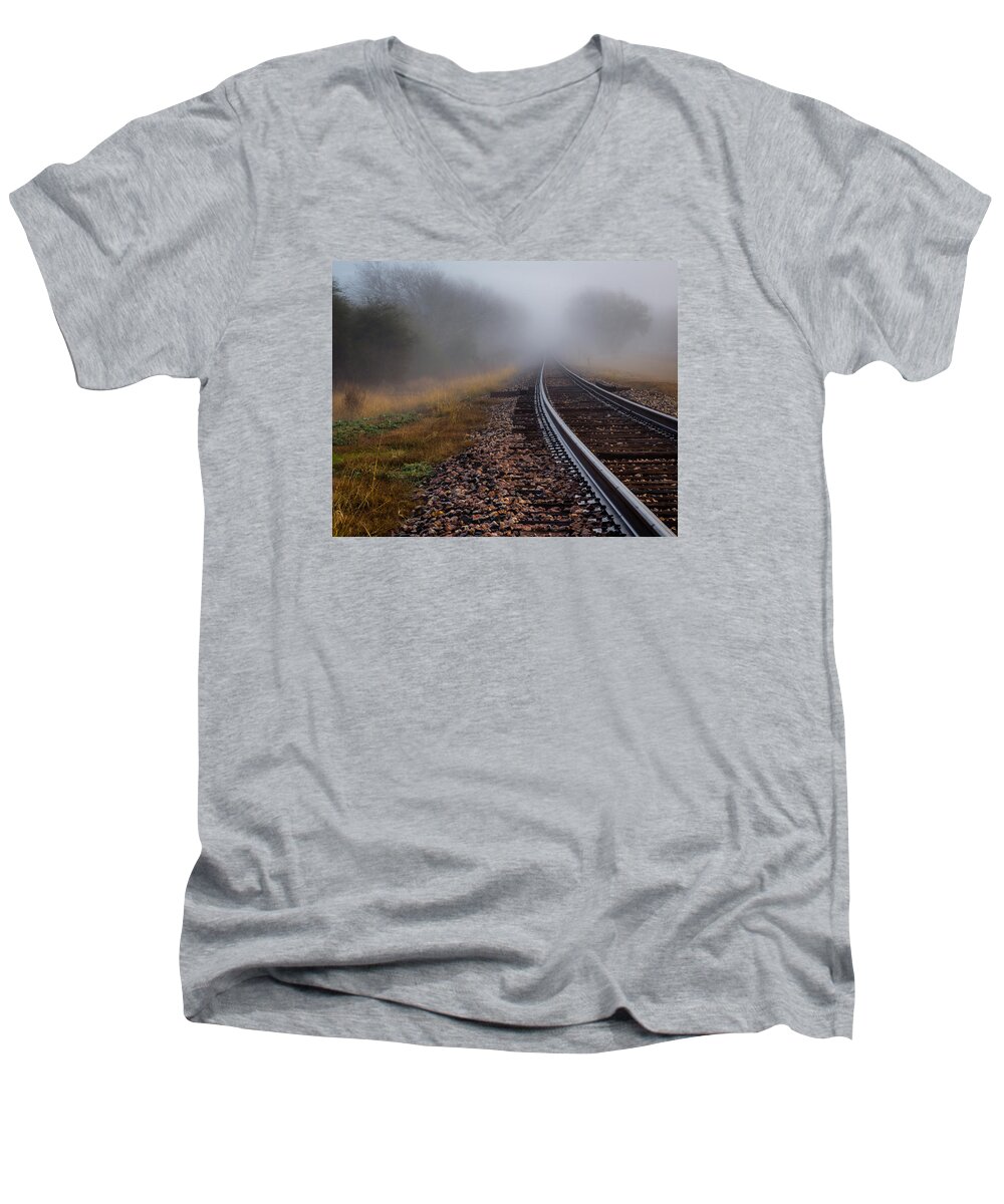 Art Men's V-Neck T-Shirt featuring the photograph Destination Unknown by Gary Migues