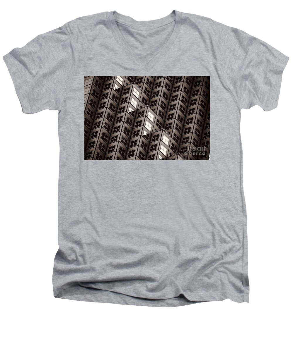 Building Men's V-Neck T-Shirt featuring the photograph Dices Noir by Lorenzo Cassina