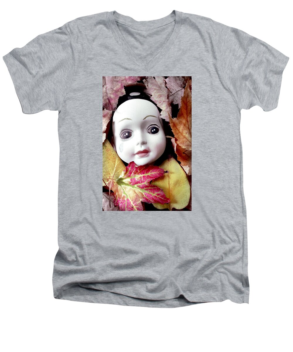 Doll Men's V-Neck T-Shirt featuring the photograph Doll by Andrew Giovinazzo