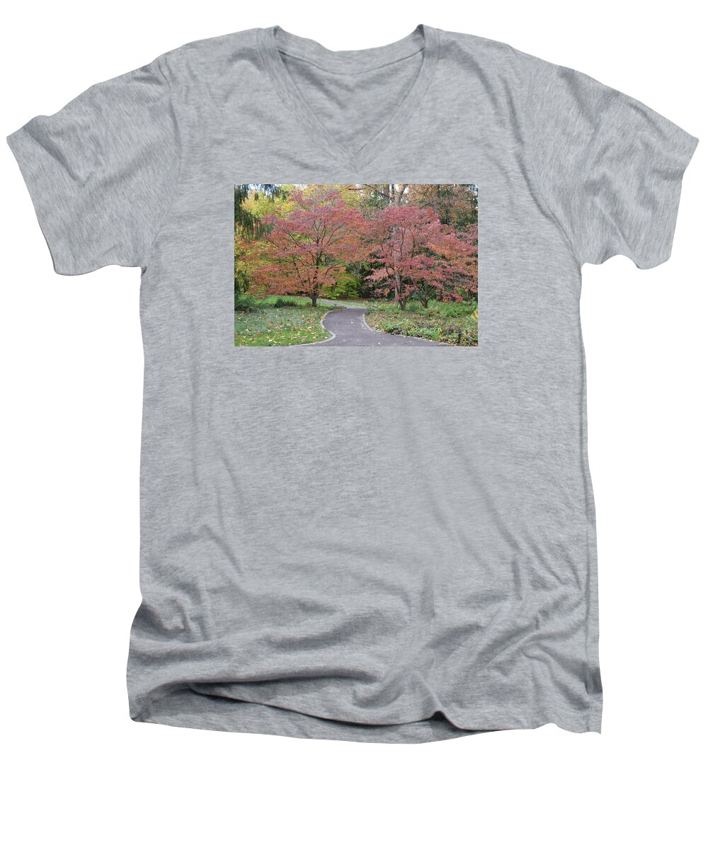 Tree Men's V-Neck T-Shirt featuring the photograph Dreamwalk by Deborah Crew-Johnson