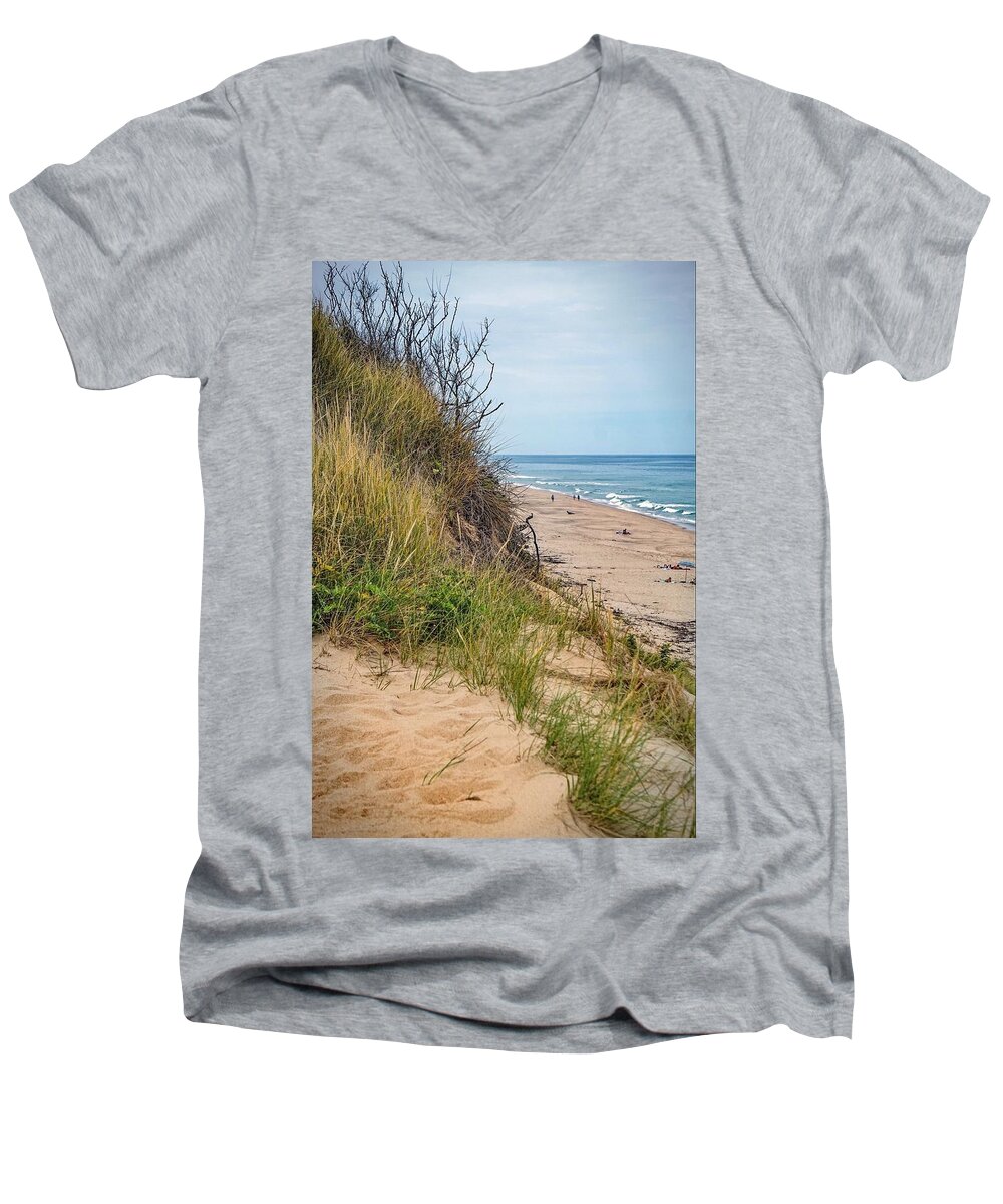  Men's V-Neck T-Shirt featuring the photograph Dune by Kendall McKernon