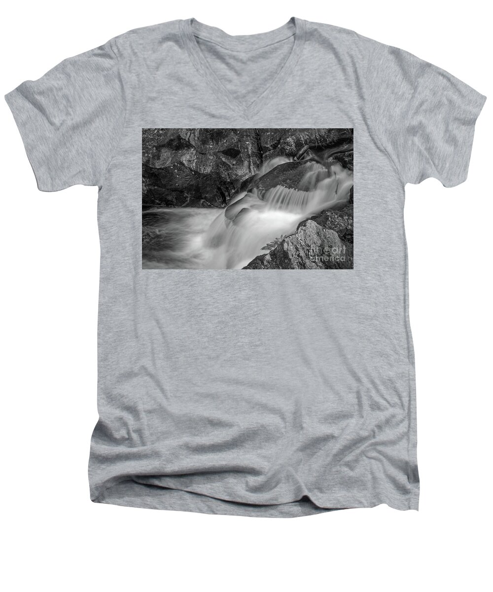 Enders Falls Men's V-Neck T-Shirt featuring the photograph Enders Falls 2 by Jim Gillen