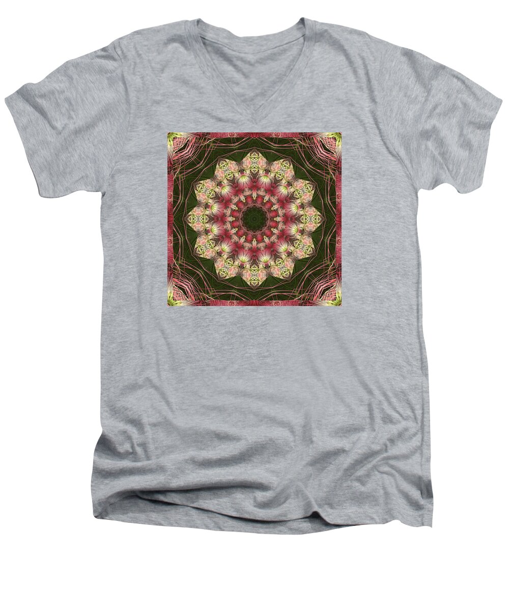Mandalas Men's V-Neck T-Shirt featuring the photograph Faith by Bell And Todd
