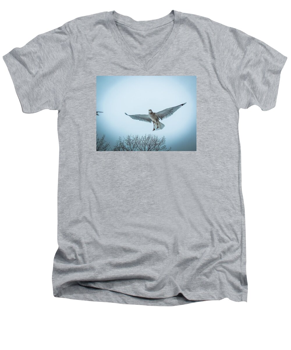 Flying Men's V-Neck T-Shirt featuring the photograph Floating on Hope by Glenn Feron
