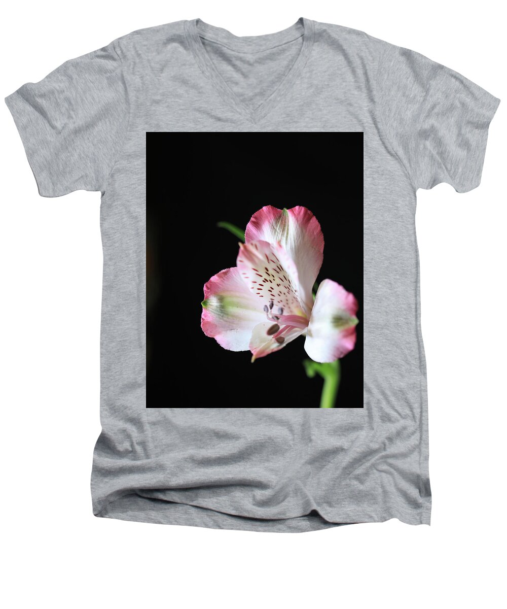 Flower Men's V-Neck T-Shirt featuring the photograph Flower III by Hyuntae Kim