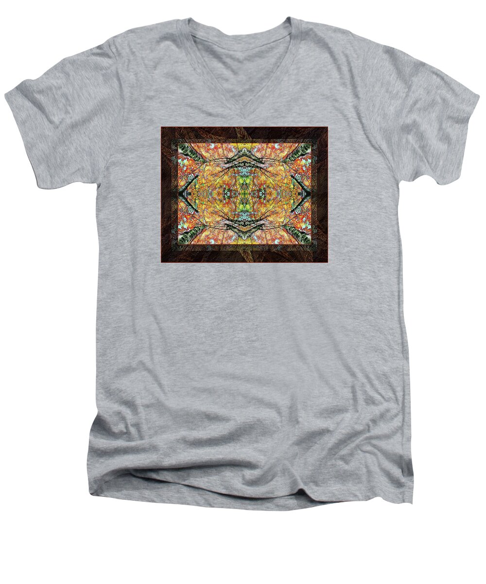 Forest Canopy Men's V-Neck T-Shirt featuring the photograph Forest Canopy by Joy Nichols