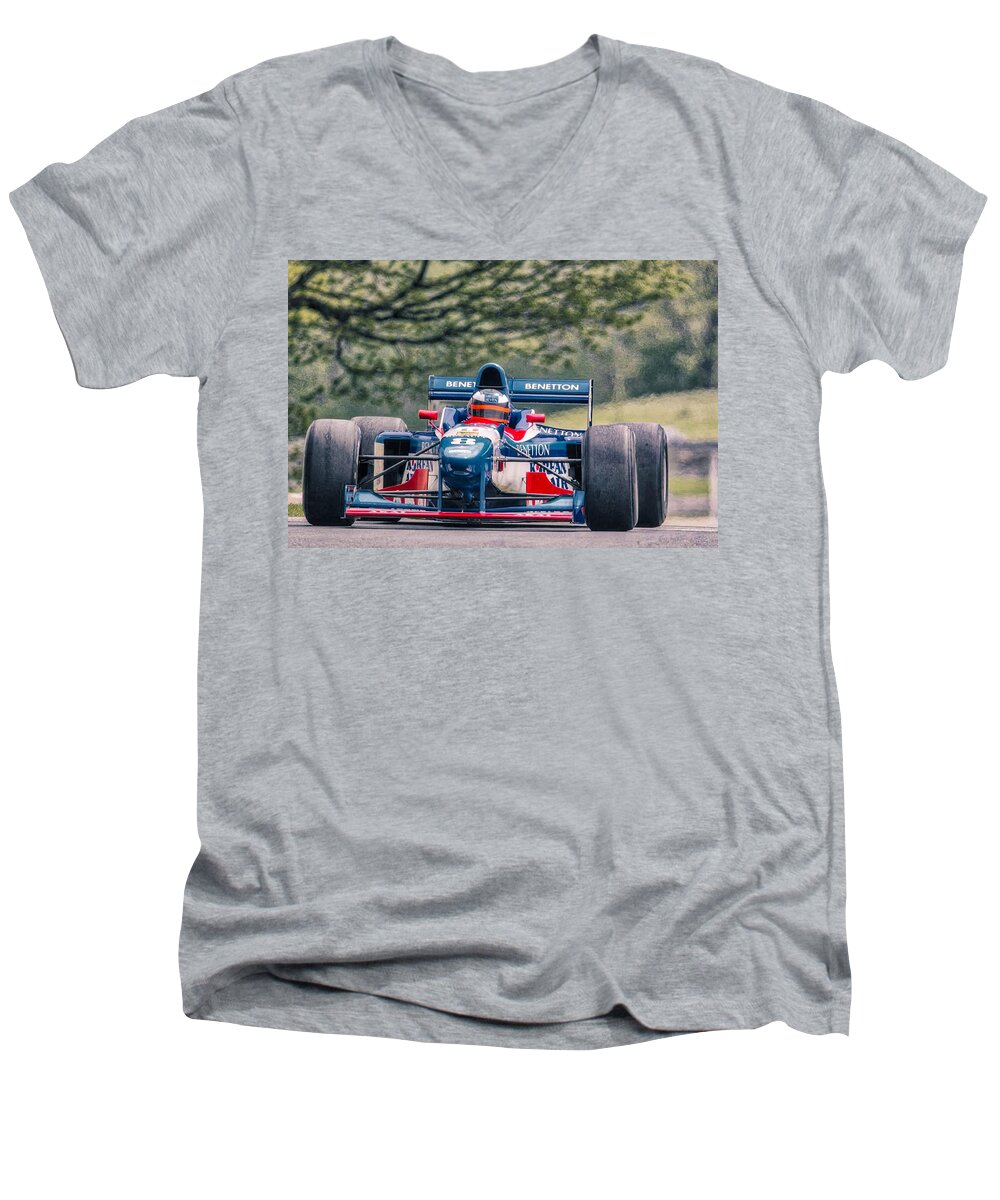  Men's V-Neck T-Shirt featuring the photograph Formula by Michael Nowotny