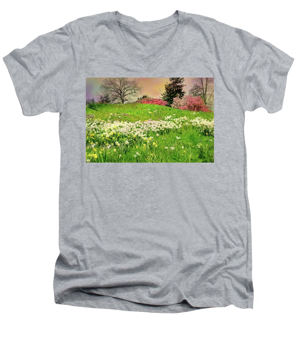 Landscape Men's V-Neck T-Shirt featuring the photograph Got A Thing For You by Diana Angstadt