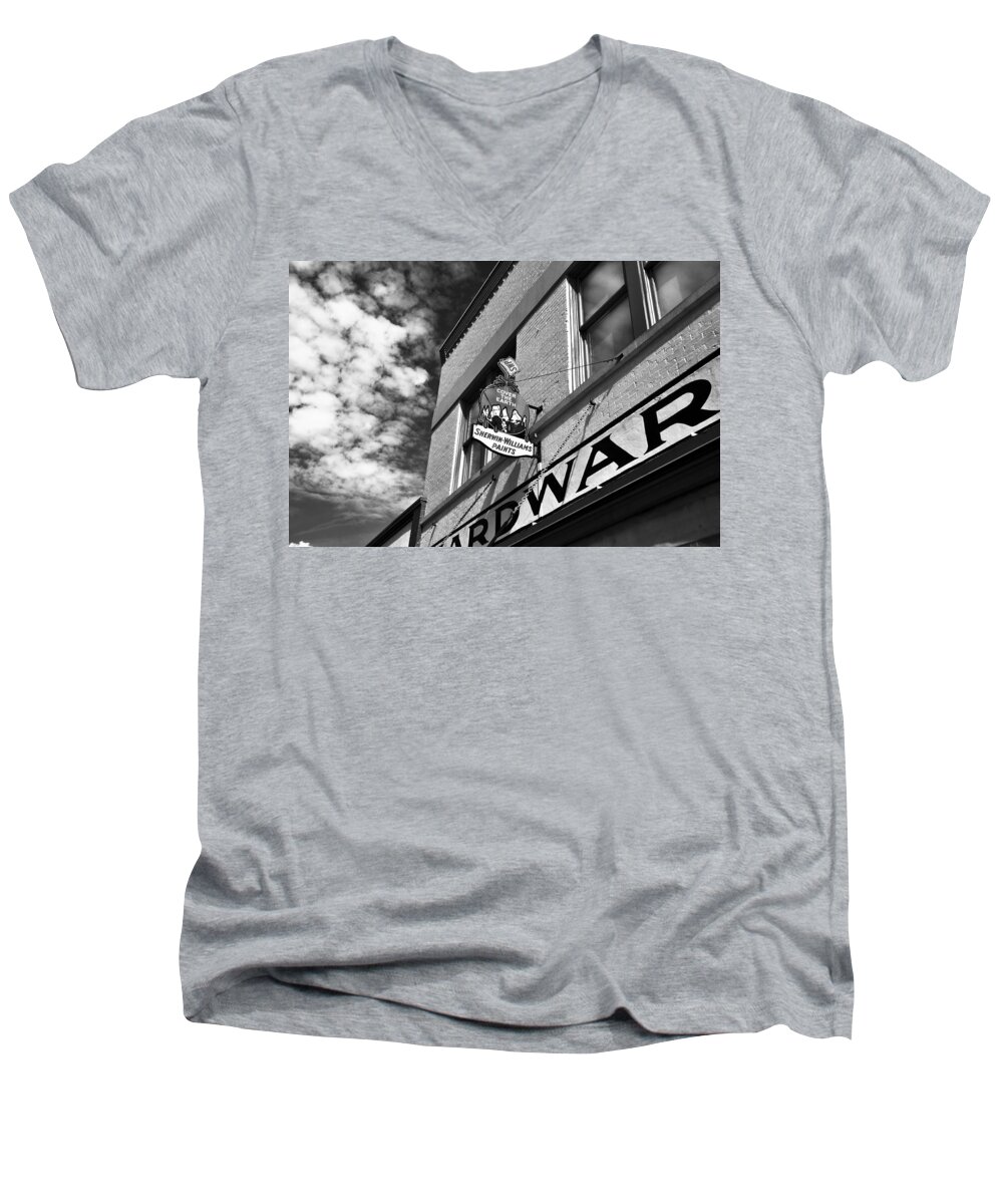 Fine Art Photography Men's V-Neck T-Shirt featuring the photograph Hardware by David Lee Thompson