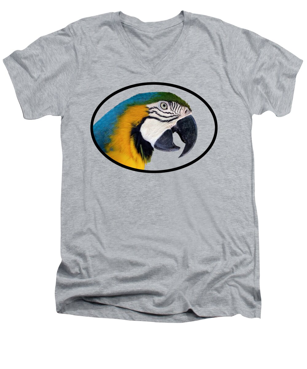 Parrot Men's V-Neck T-Shirt featuring the photograph Harvey 2 T-Shirt by Bob Slitzan