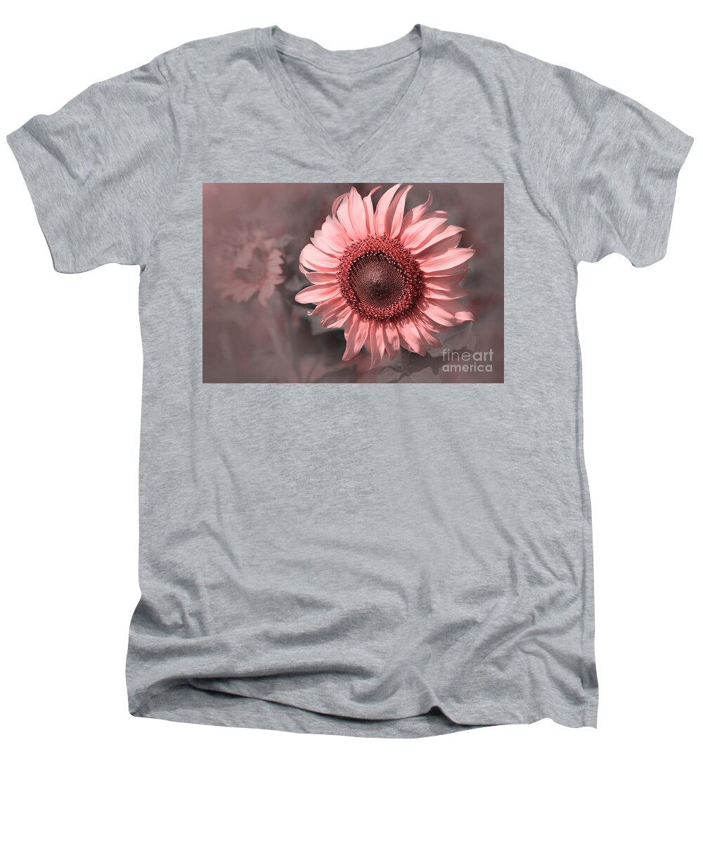 Sunflower Men's V-Neck T-Shirt featuring the photograph I Am Not Yellow by Charuhas Images