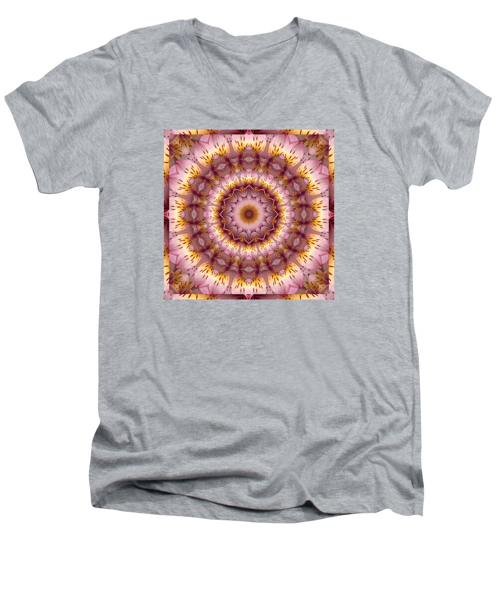 Mandalas Men's V-Neck T-Shirt featuring the photograph Inspiration by Bell And Todd