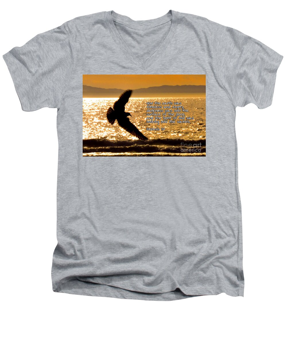 Bird Men's V-Neck T-Shirt featuring the photograph Inspirational - On The Move by Mark Madere