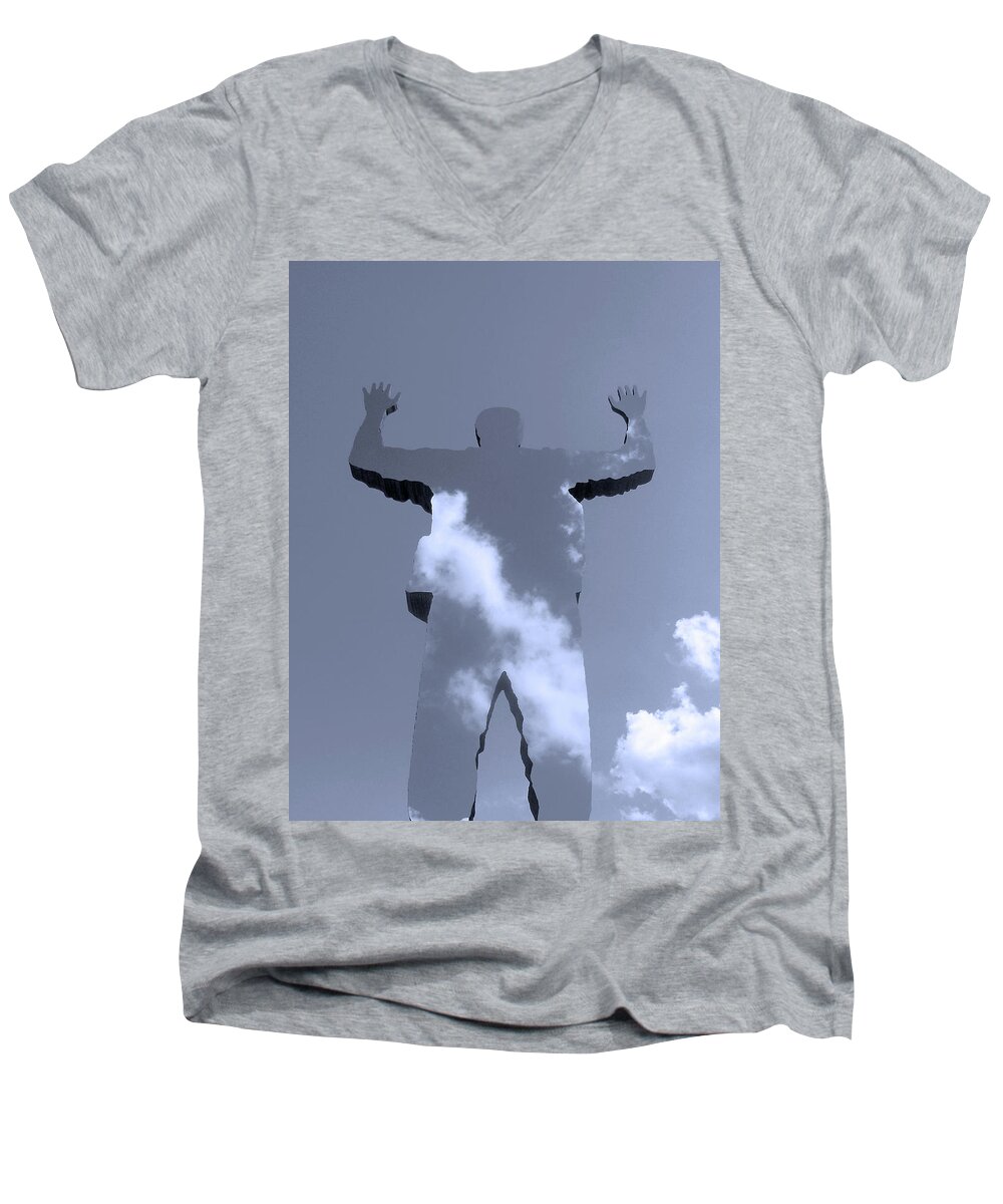 Art Men's V-Neck T-Shirt featuring the photograph Invisible ... by Juergen Weiss