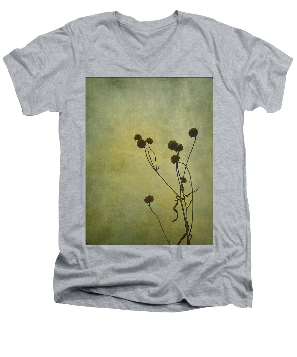 Just Weeds Men's V-Neck T-Shirt featuring the photograph Just Weeds . . . by Judi Bagwell