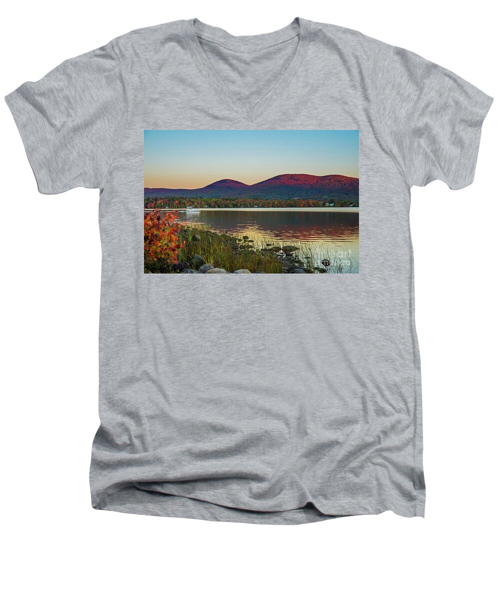 Lake Men's V-Neck T-Shirt featuring the photograph Lake Cruise by Alana Ranney