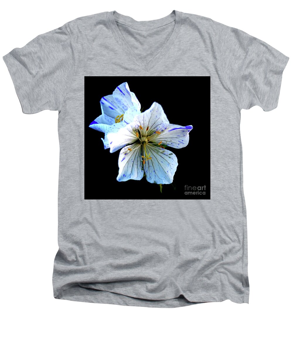 Digital Manipulation Men's V-Neck T-Shirt featuring the photograph Light In Darkness by Tracey Lee Cassin
