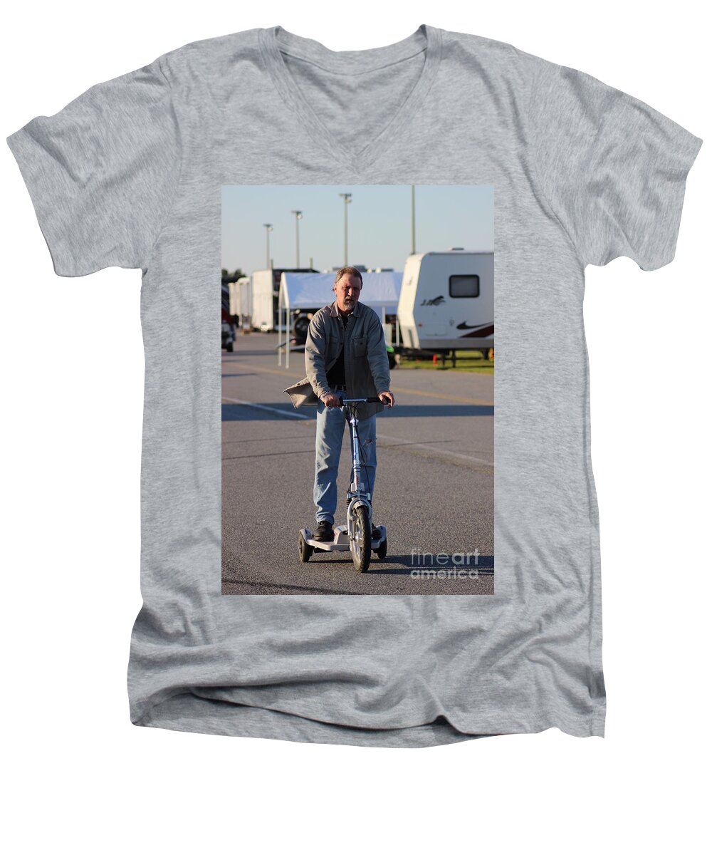 Manufacturers Men's V-Neck T-Shirt featuring the photograph Man Cup 08 2016 by Jack Norton