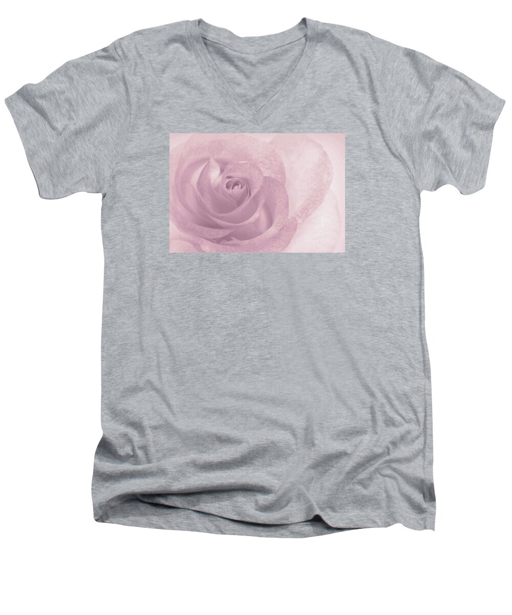  Men's V-Neck T-Shirt featuring the photograph Marilyn's Dream Rose by The Art Of Marilyn Ridoutt-Greene