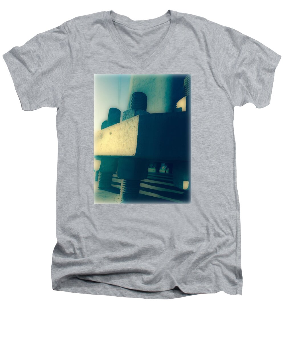 Nuts Men's V-Neck T-Shirt featuring the photograph Metal Soldiers II by Jenny Revitz Soper