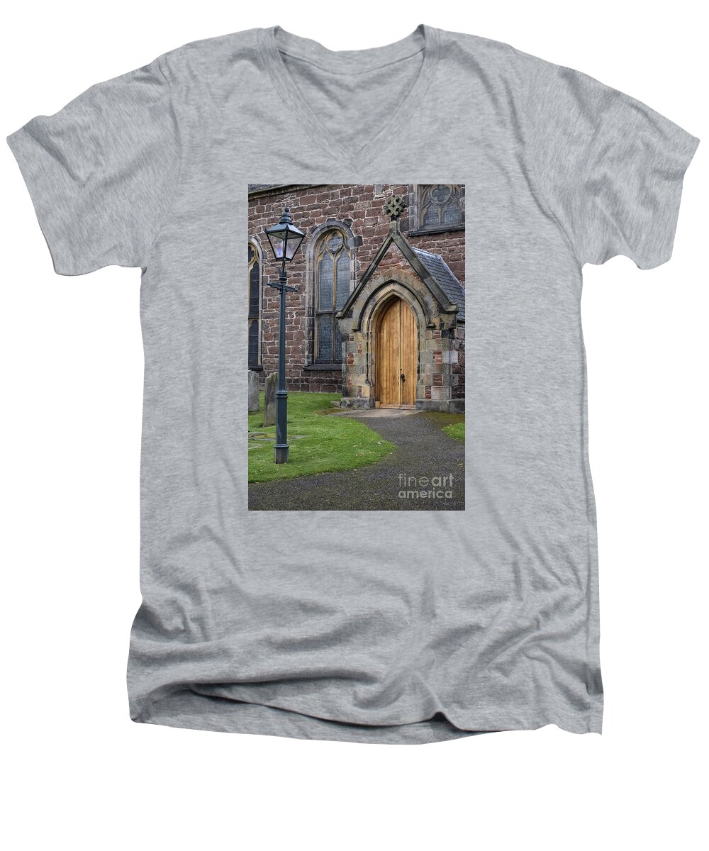 Scotland Men's V-Neck T-Shirt featuring the photograph Old High Church - Inverness by Amy Fearn