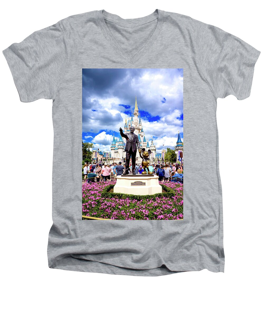 Animal Kingdom Men's V-Neck T-Shirt featuring the photograph Partners Two by Greg Fortier