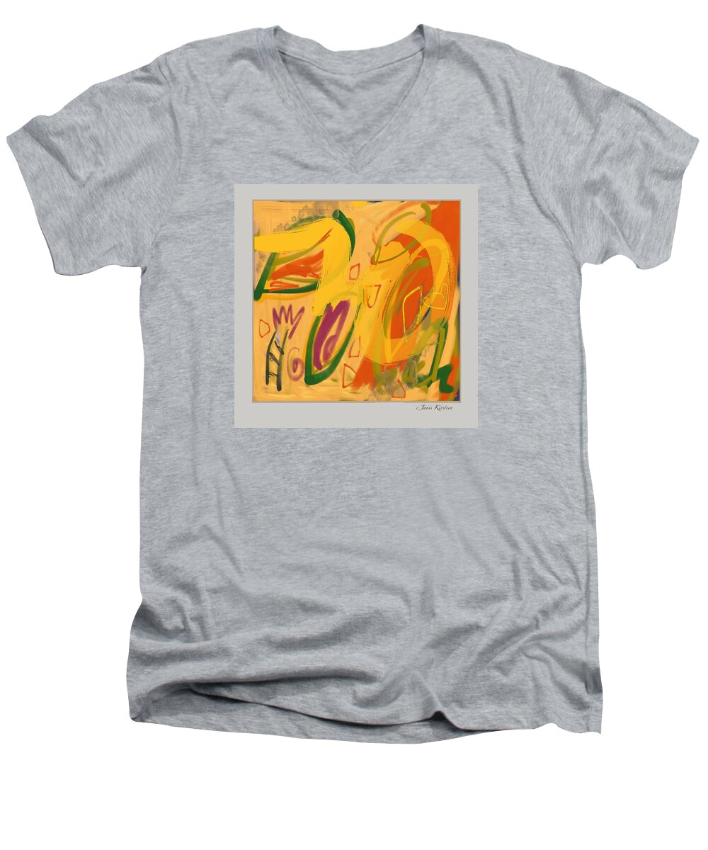Perfect Peace Men's V-Neck T-Shirt featuring the digital art Perfect Peace by Janis Kirstein