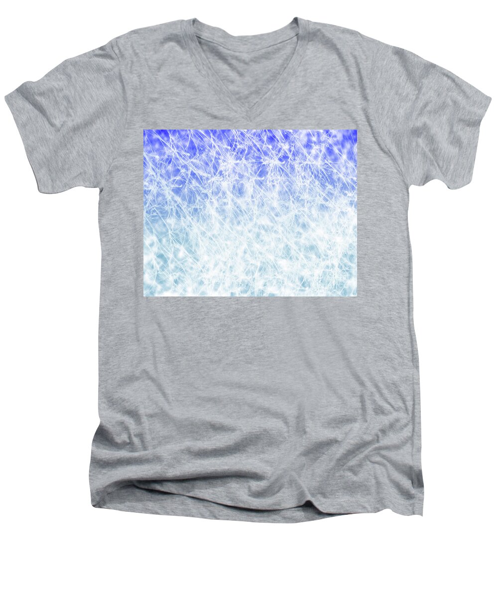 Sparkle Men's V-Neck T-Shirt featuring the digital art Radiant Days by Trilby Cole