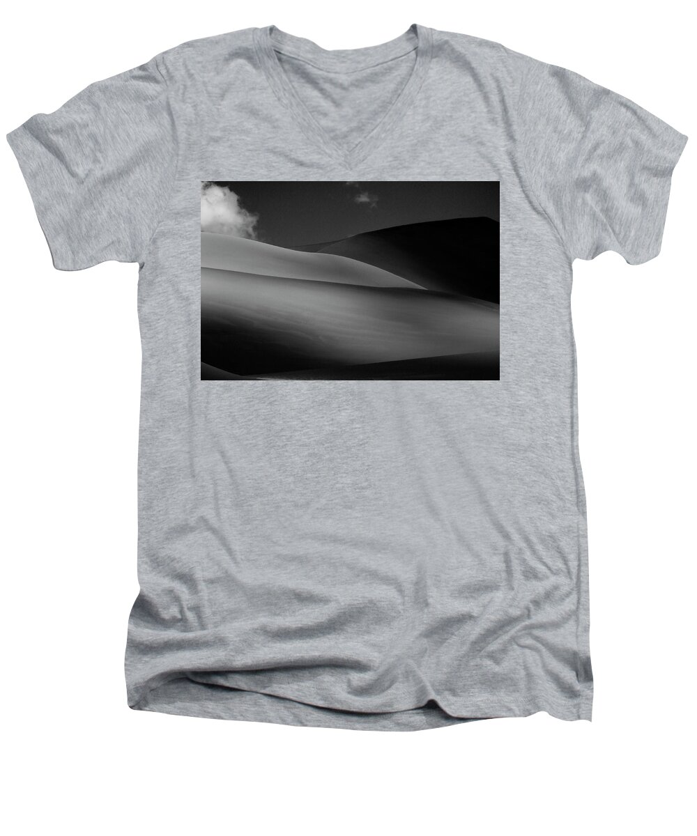 Sand Men's V-Neck T-Shirt featuring the photograph Ridges by Brian Duram